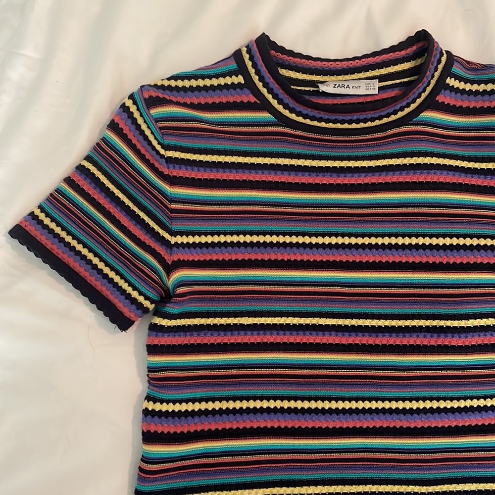 🌿 3 for $12 | Zara Knit Short Sleeve Top